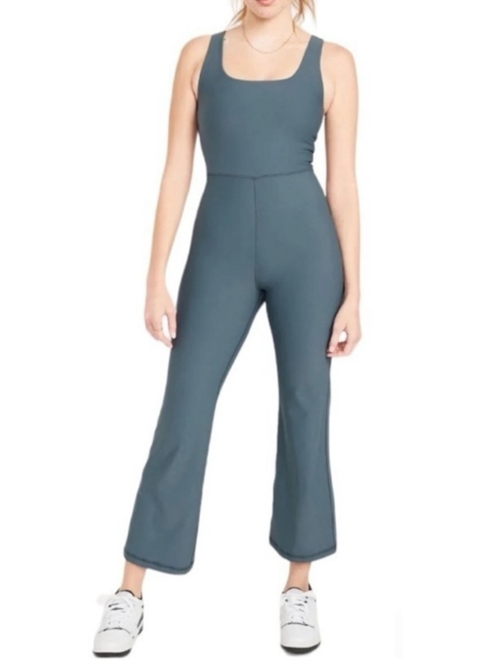 Old Navy Flared leg Teal Blue Jumpsuit